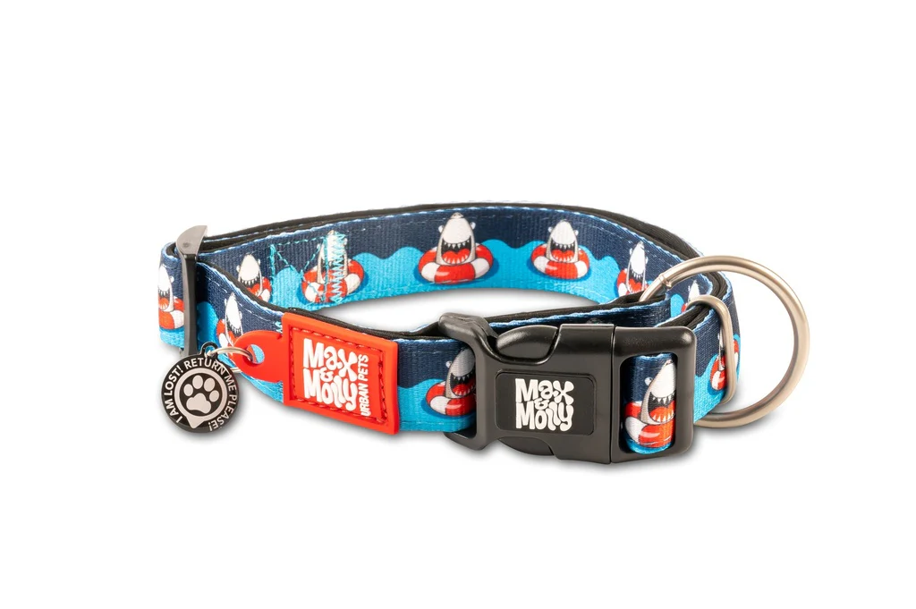 MAX & MOLLY ORIGINAL FRENZY THE SHARK COLLAR PERRO